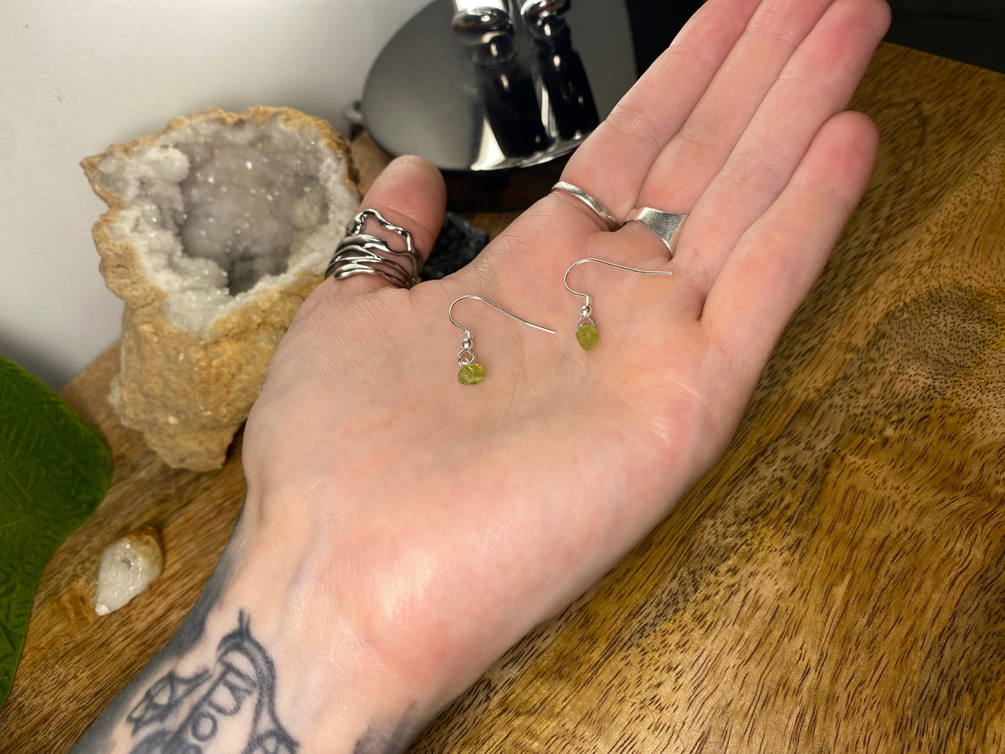 9ct Gold 4mm Rainbow Moonstone Dangle Earrings, 925 Sterling Silver Moonstone Drop Earrings, Natural Moonstone Dangle Drop Earrings, 9k Rough Crystal